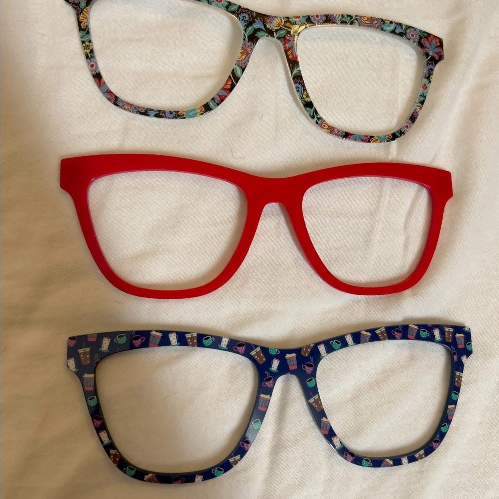 Pair Eye Wear Glasses faces